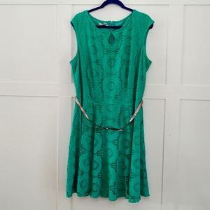 Mint Sleeveless Dress 18W